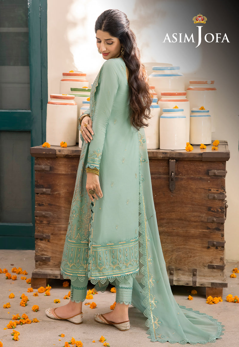 AJSW-25 EMBROIDERED POLY VISCOSE 3 PCS