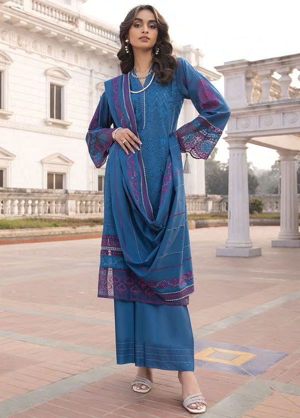 Spring By LSM Lakhany Embroidered Lawn 3 Piece Unstitched Suit LSM24S LG-EA-0460