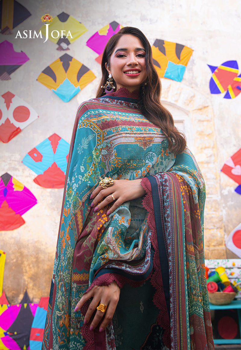 AJARP-01 EMBROIDERED JACQUARD STITCHED 3 PCS