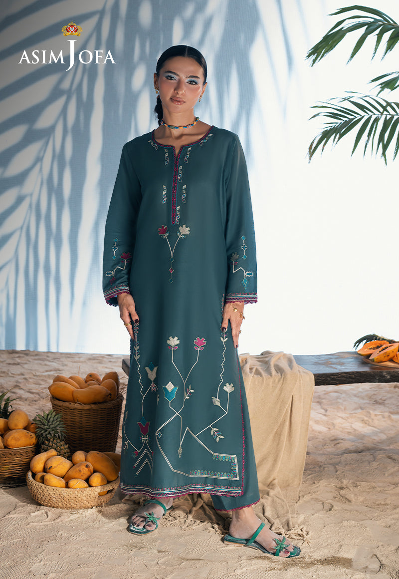 AJSBDP-02 Embroidered Lawn Stitched 2pcs