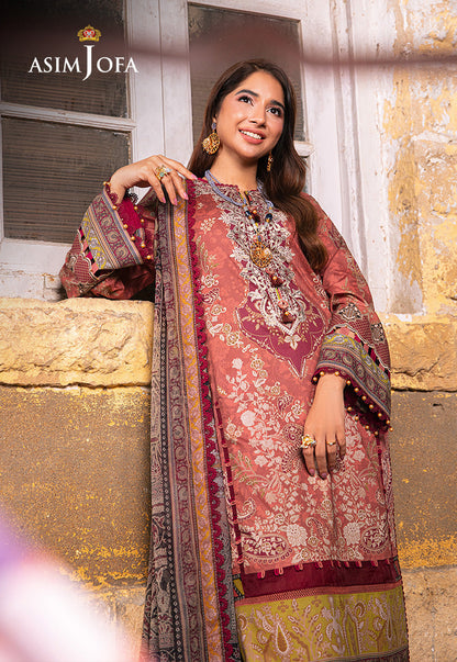 AJARP-17 PRINTED LAWN STITCHED 3 PCS