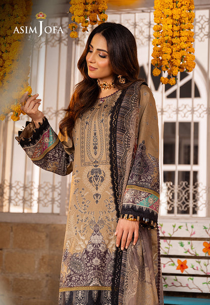 AJARP-16 PRINTED LAWN STITCHED 3 PCS