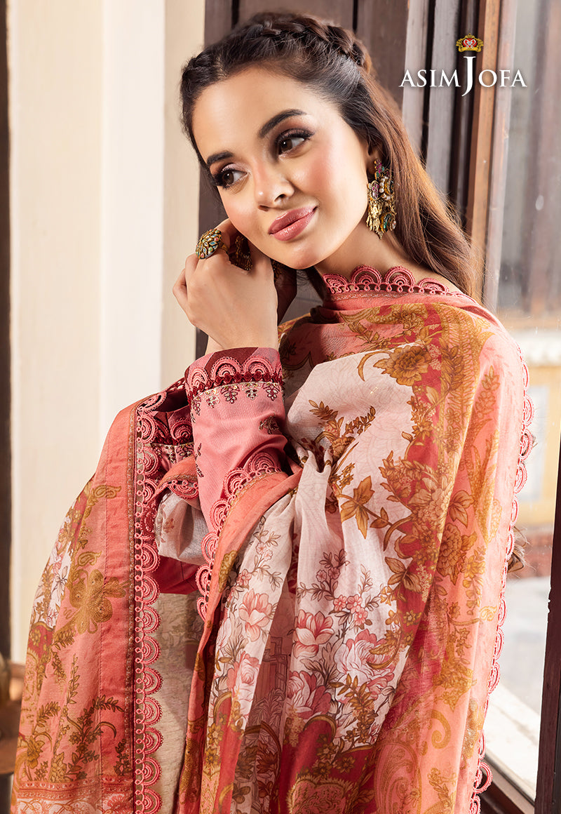 AJRWP-35 EMBROIDERED SLUB STITCHED 3 PCS