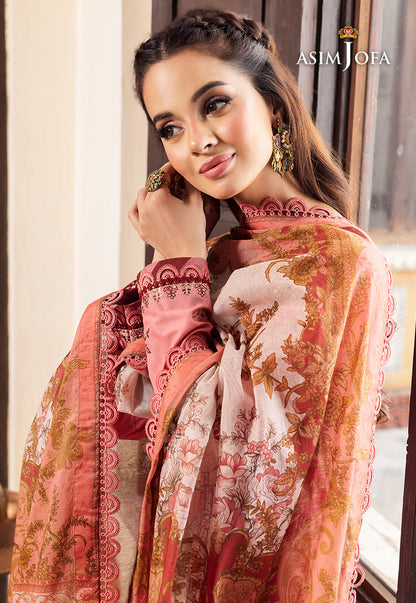 AJRWP-35 EMBROIDERED SLUB STITCHED 3 PCS