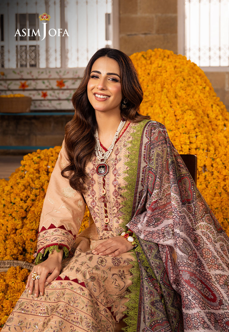 AJAR-31 EMBROIDERED JACQUARD 3 PCS