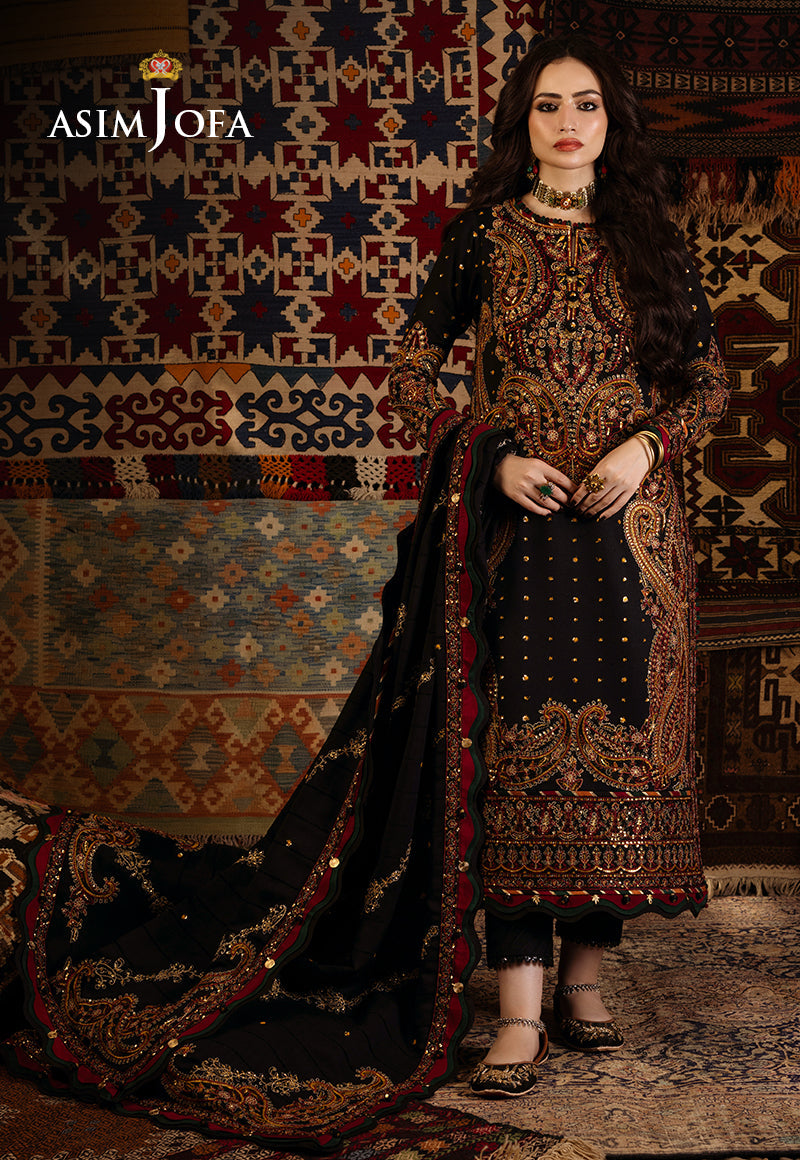 AJKT-03 EMBROIDERED SELF TWILL 3 PCS