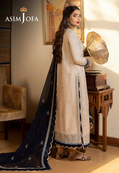 AJSW-17 EMBROIDERED LAWN SILK 3 PCS