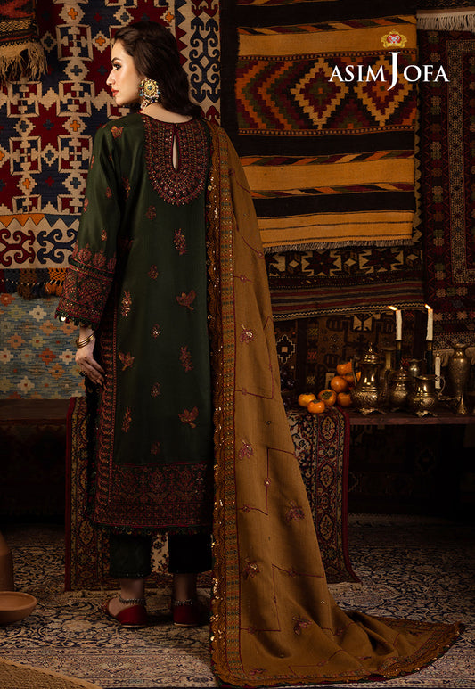 AJKT-10 EMBROIDERED SELF TWILL 3 PCS