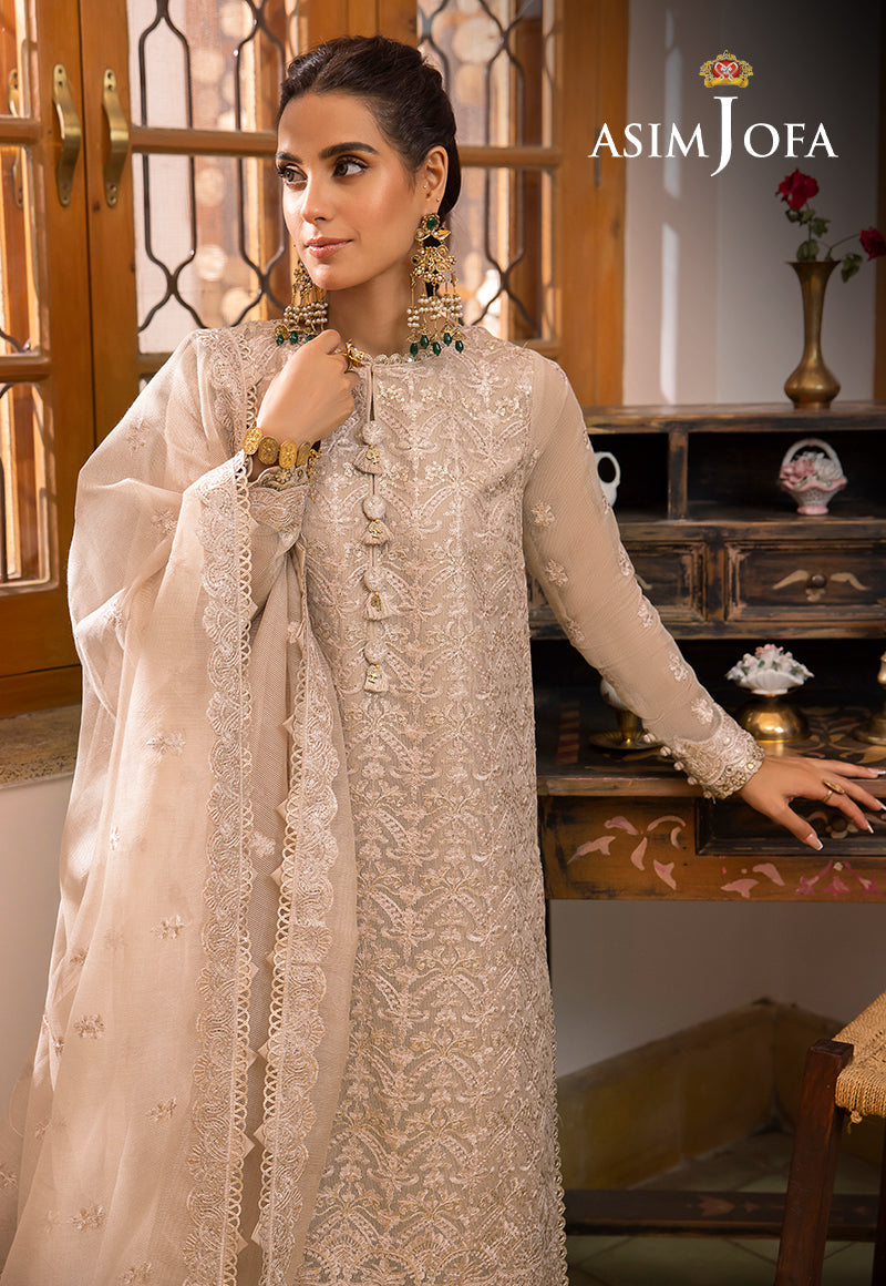 AJSW-21 EMBROIDERED COTTON NET 3 PCS