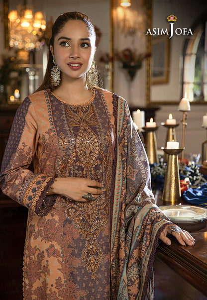 AJAWP-09 PRINTED KARANDI STITCHED 3 PCS