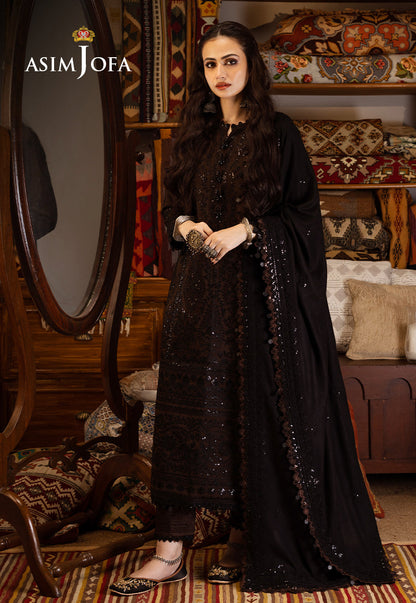 AJKT-04 EMBROIDERED COTTON KARANDI 3 PCS