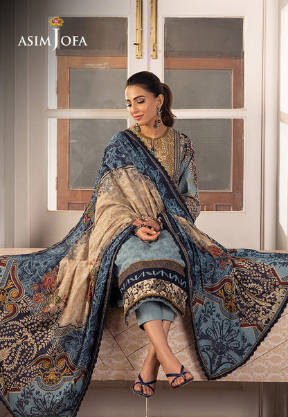 AJARP-27 PRINTED LAWN STITCHED 3 PCS