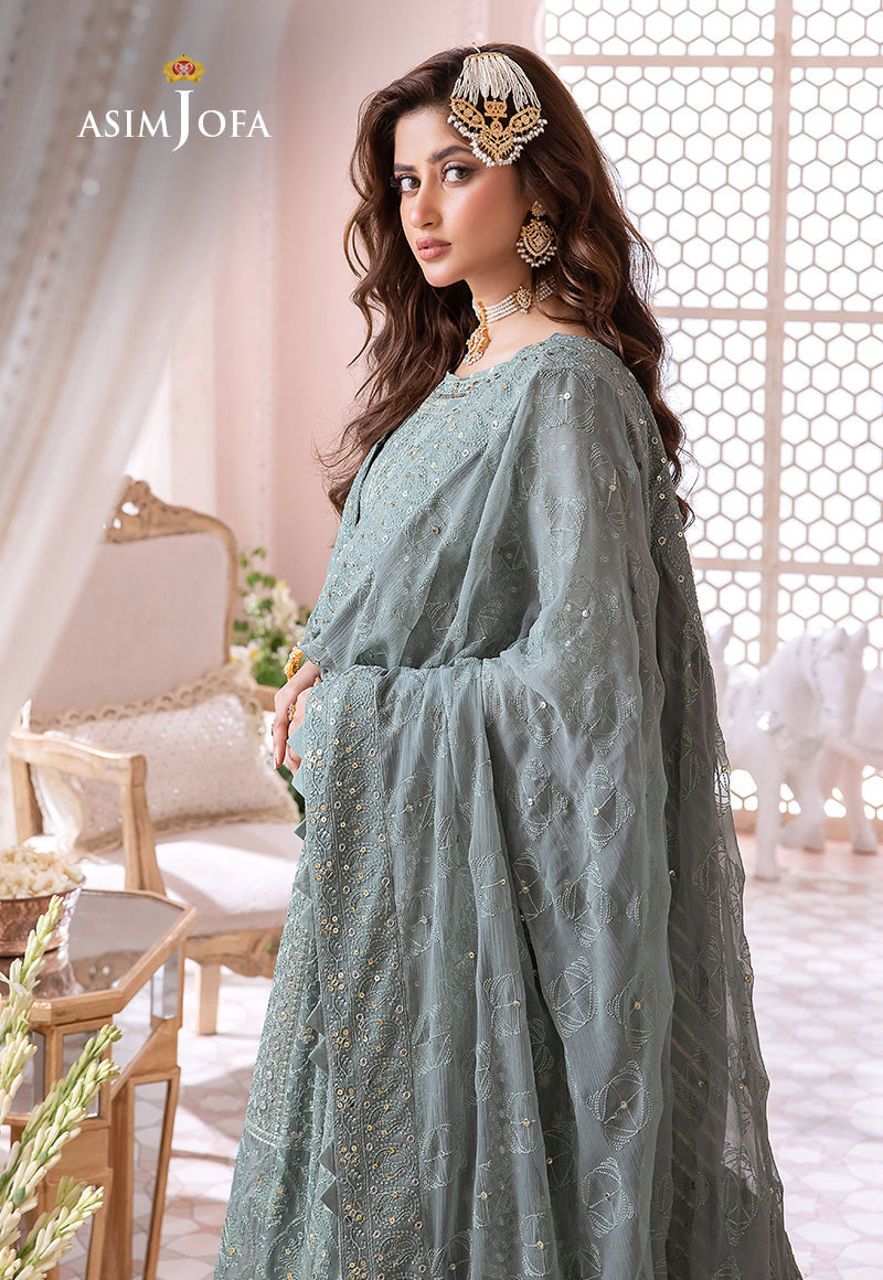 AJCC-07 EMBROIDERED CHIFFON 3 PCS
