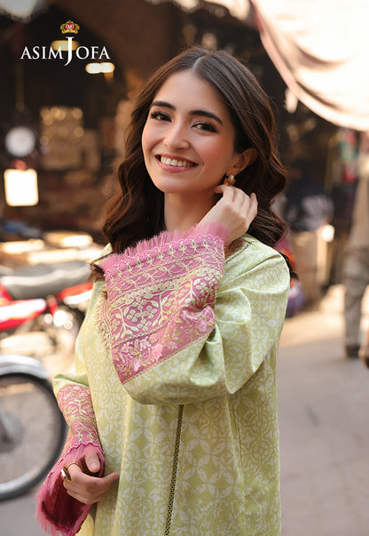AJUBF-29 PRINTED EMBROIDERED LAWN 2 PCS