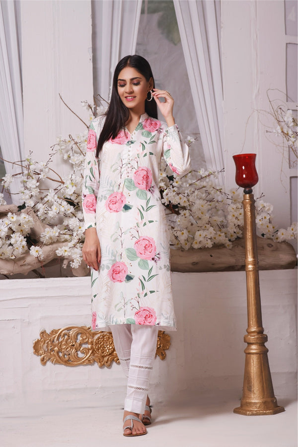 Feathers Unstitched 2 Piece Winter Collection-SNOW GLORY-FT-026