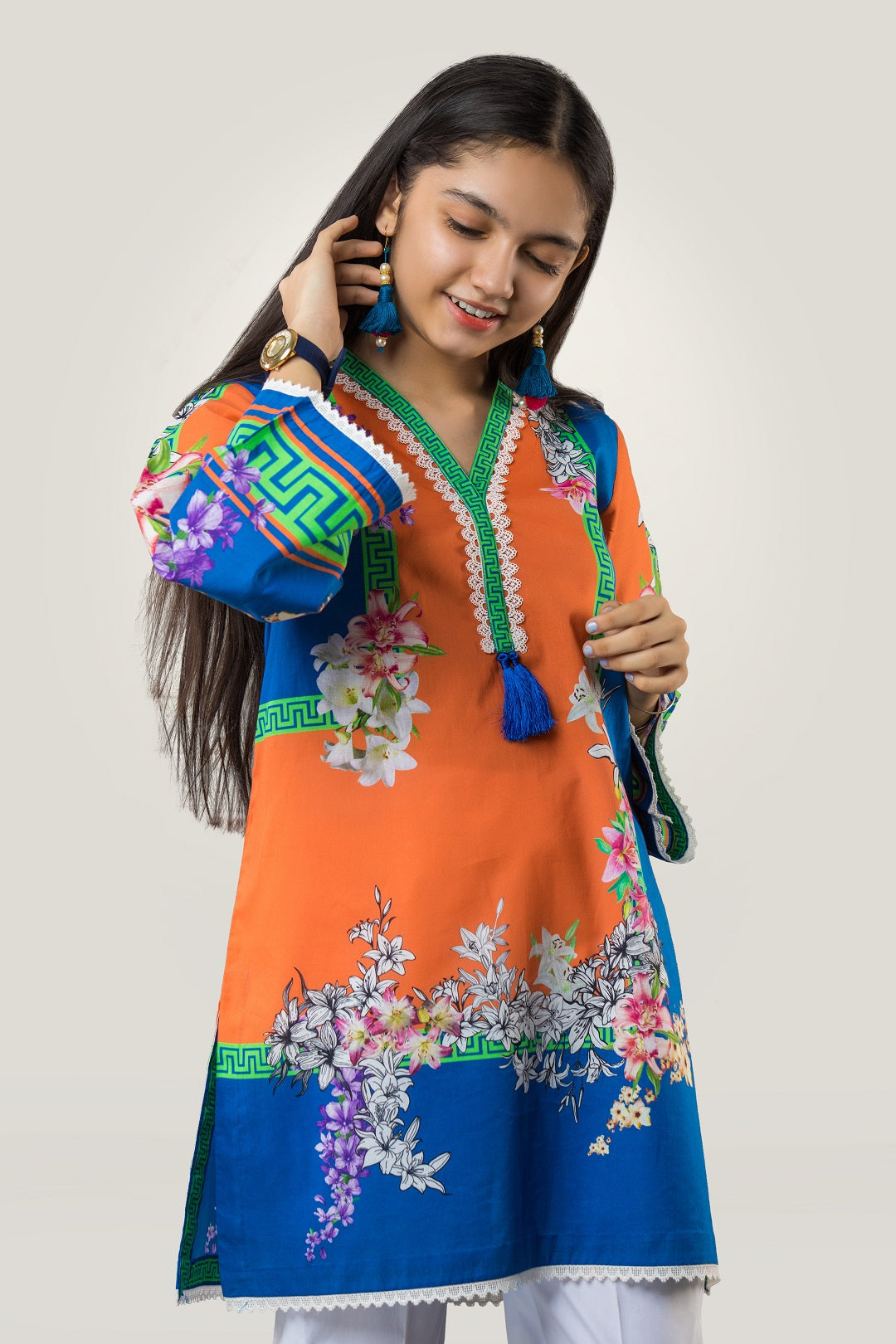 PRST-060 Digital Printed Lawn Shirt & Cotton Trouser