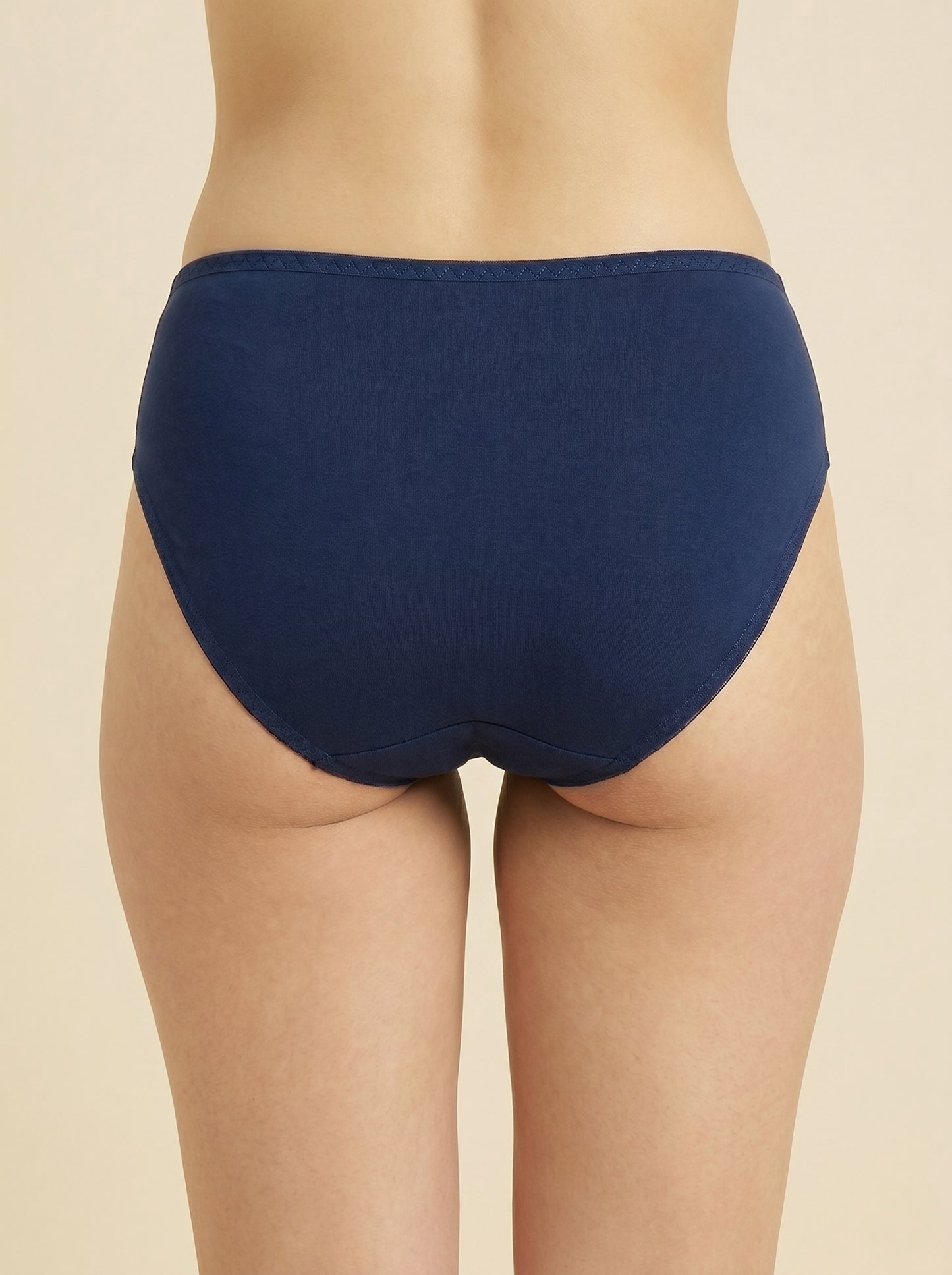 SILKIE Smart Fit, Super Soft Polyester Jersey Panty, Navy Blue