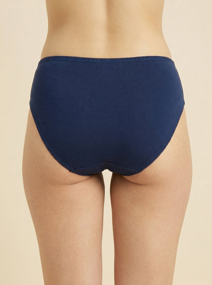 SILKIE Smart Fit, Super Soft Polyester Jersey Panty, Navy Blue