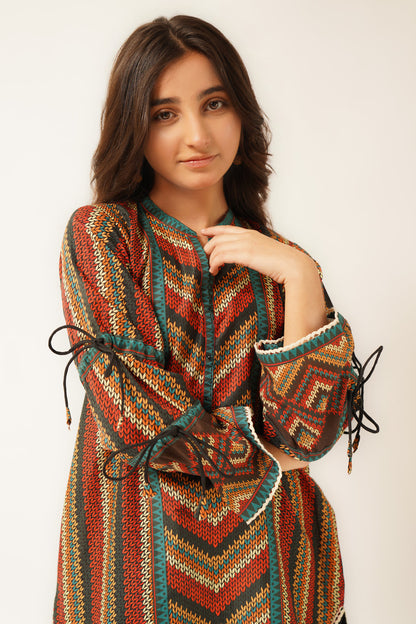 01 PCS Digital Printed Kurti SKU: WRTW-003