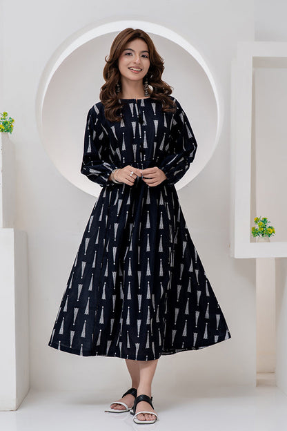 Maxi-019, Long Maxi, One Piece Maxi Digital Print