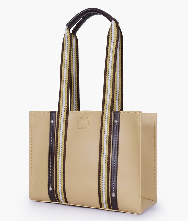 RTW Creation - Off-white long strap tote bag