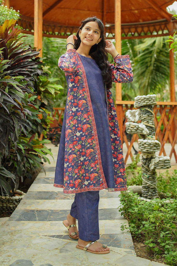 Ochre Clothing Stitched 2 Piece Digital Printed Herringbone Collection'2025-COR-120