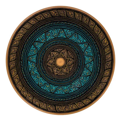 Coffee Table Green Black Lacquer Art