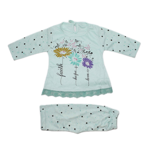 Baby printed dress. Age 0 to 6 months.