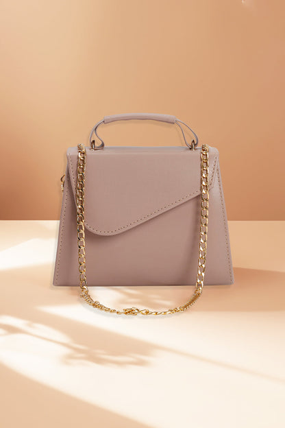 Branded Handbag in Tea Pink