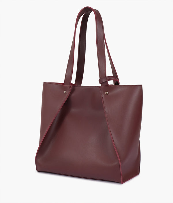 RTW Creation - Burgundy shopping tote bag