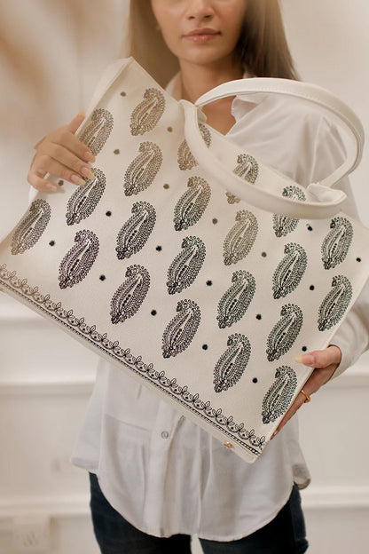 Buy Women’s Embroidered Canvas Handbag in Pakistan