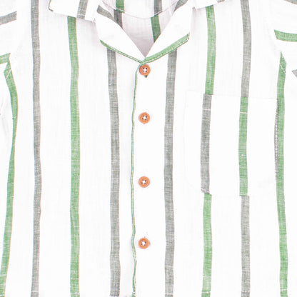 Baby Boy 2 Piece Safari Suit Green Stripes
