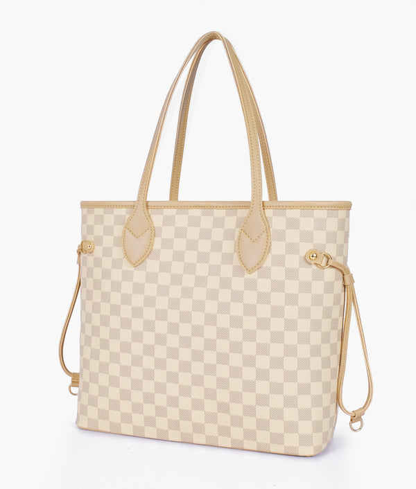 RTW Creation - Off-white checkered neverfull two piece set