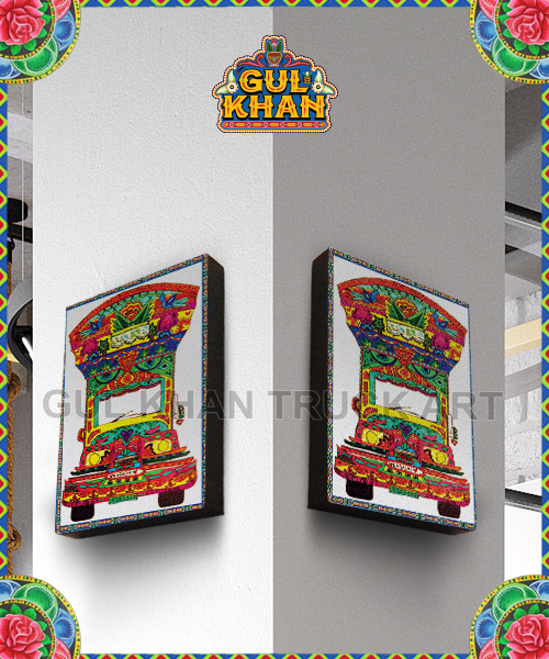 Wall Frames White Truck Design