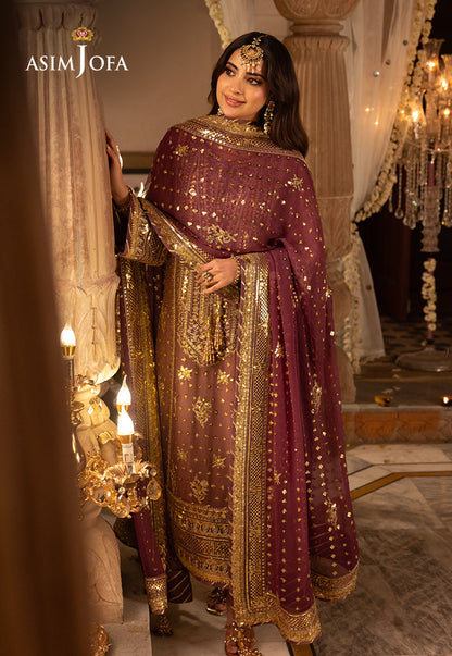 AJSH-17 EMBROIDERED CHIFFON 3 PCS