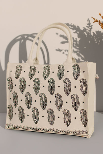 Buy Women’s Embroidered Canvas Handbag in Pakistan