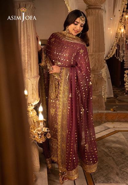 AJSH-17 EMBROIDERED CHIFFON 3 PCS