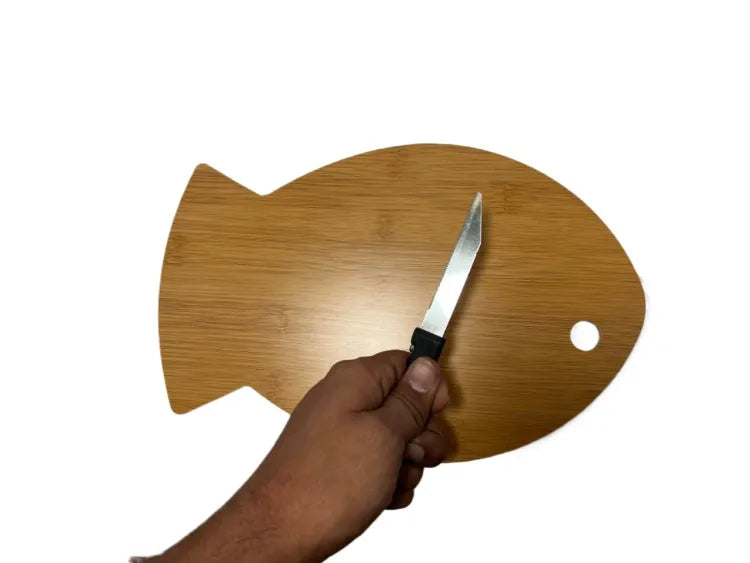 Fish Shaped Cutting Wood Board Serving Tray Cheese Board for Vegetable