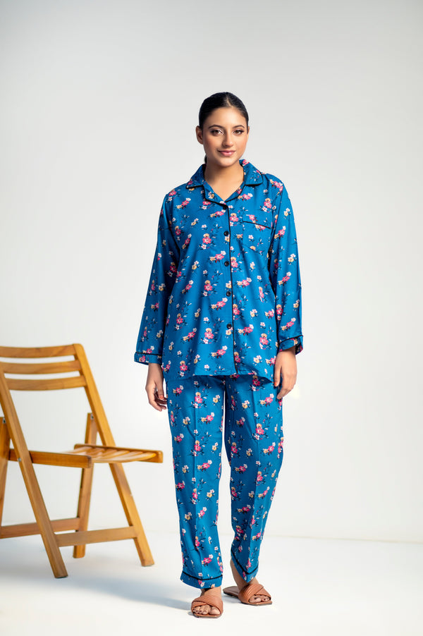 Blue Bloom Sleepwear