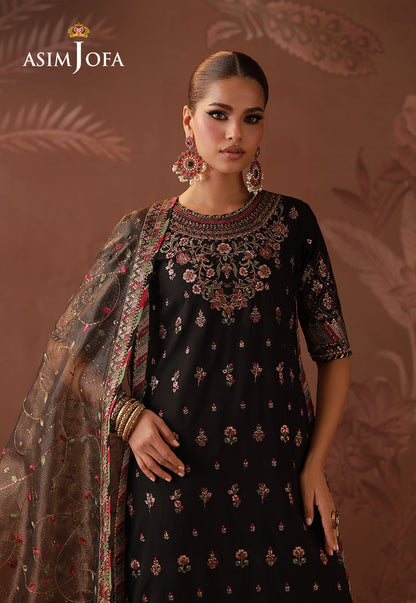 AJULD-05 Embroidered Boski Silk Unstitched 3 Pcs