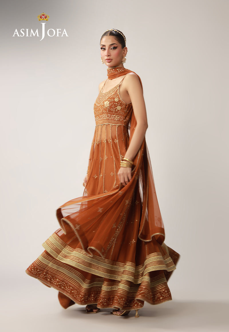 AJULO-01 Embroidered Net Unstitched 3 Pcs
