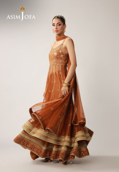 AJULO-01 Embroidered Net Unstitched 3 Pcs