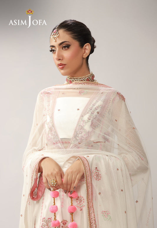 AJULO-08 Embroidered Silk Unstitched 3 Pcs