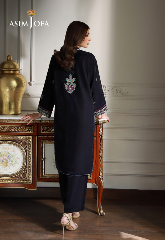 AJVG-11 EMBROIDERED VELVET STITCHED 2PC