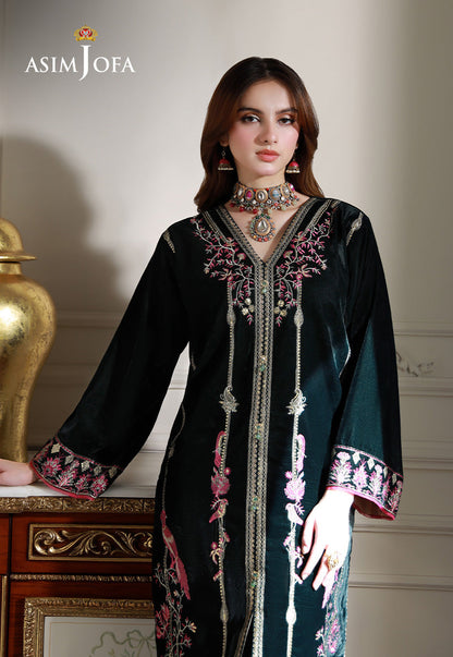 AJVG-05 EMBROIDERED VELVET STITCHED 2PC