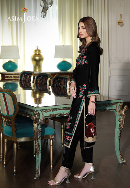 AJVG-01 EMBROIDERED VELVET STITCHED 2PC