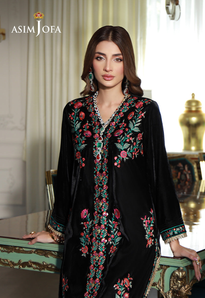 AJVG-01 EMBROIDERED VELVET STITCHED 2PC