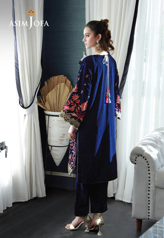 AJVG-03 EMBROIDERED VELVET STITCHED 2PC