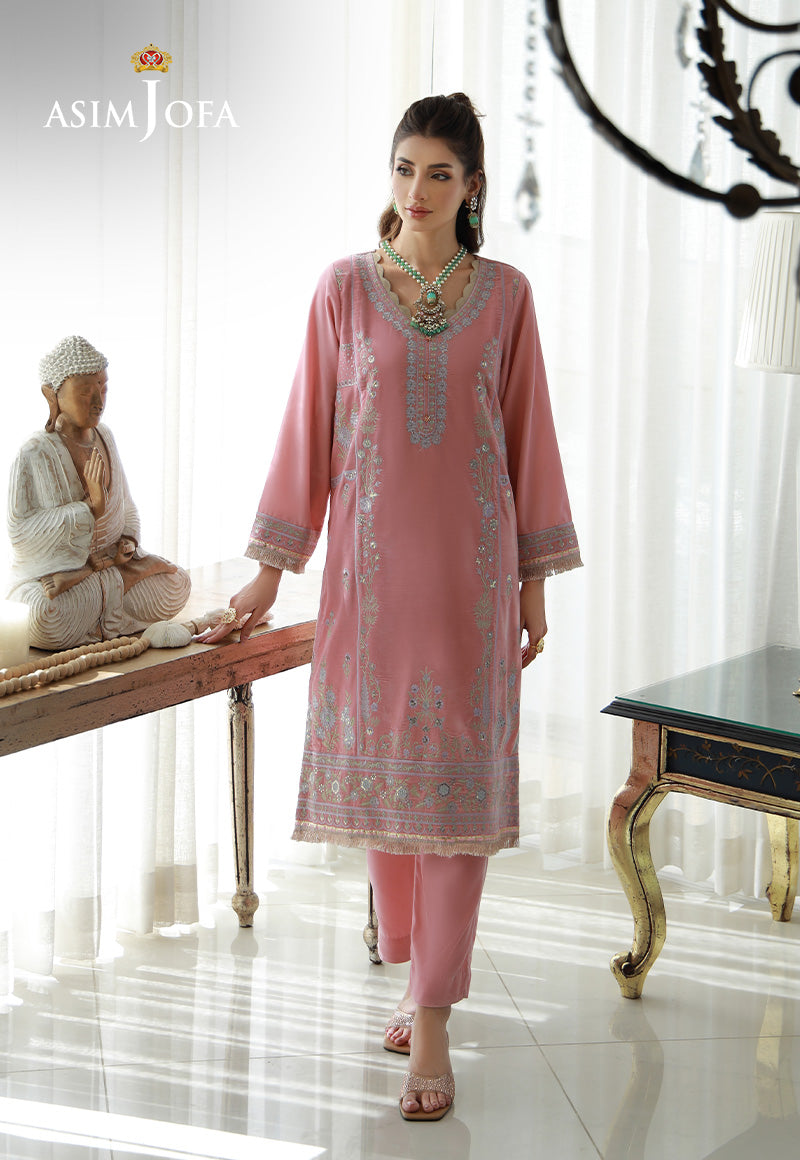 AJVG-12 EMBROIDERED VELVET STITCHED 2PC