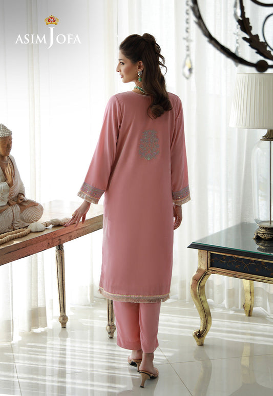 AJVG-12 EMBROIDERED VELVET STITCHED 2PC